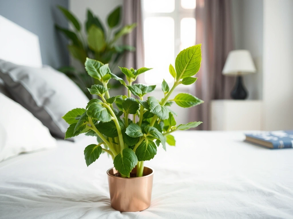 Roślina w miedzianej doniczce symbolizująca wzrost i stabilizację