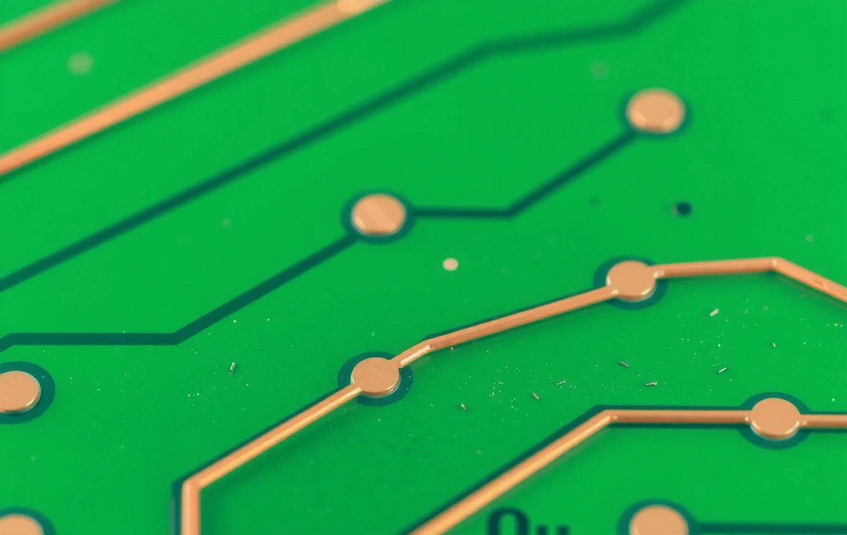 Precyzyjna struktura miedzianych ścieżek